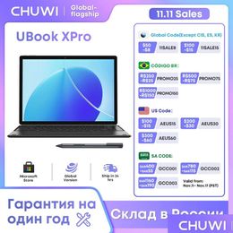 Laptops Chuwi 2023 13 Ubook Xpro 2 In1 Tablet Intel I5 10210Y Windows 11 2K 8Gb 512Gb 2.4G / 5G Wifi Ondersteuning Toetsenbord Stylus Pc Drop Del Otwjv