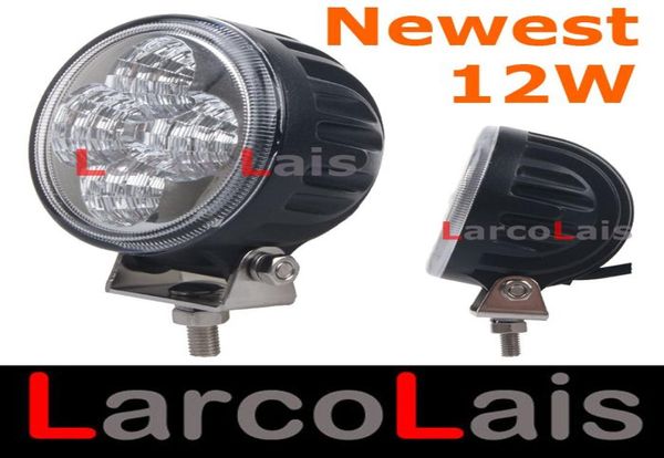 LarcoLais 3quot 12 V 24 V 12 W LED phare de moto lumière de travail tracteur camion remorque SUV JEEP hors route robuste haute puissance La2203653