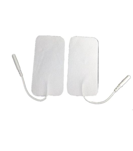 Grand 5 cm x 9 cm TENS EMS MACHINE ÉLECTRODE TAMPON RÉUTILISABLE LONGLIFE Auto-adhésif Pour Massage Machine de Thérapie Numérique 10pcs5pai3986465