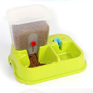 Grand distributeur automatique réglable pour animaux de compagnie fontaines à boire bol pour chien distributeur d'eau pour chiens chats nourriture plat fournitures pour animaux de compagnie