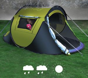 Grandes carpas emergentes automáticas para exteriores, senderismo, viajes, carpa plegable, configuración rápida, refugio con dosel, carpas de playa, refugios