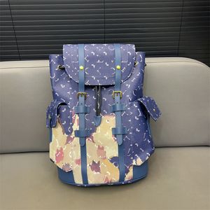 Grand sac à dos Christopher Rucksack Man Sacs à bandouliers Flower Computer Handbag Patchwork Patchwork Schools Totes Trottes Back Pack Zaino Uomo