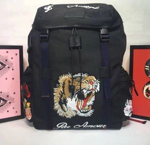 Grand sac à dos sacs à main sac à main de voyage sacs à bandoulière motif tête de tigre à l'intérieur