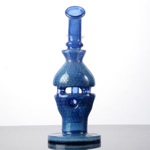 Heady Blue Hookahs Faberge Fab Egg Glazen Bongs THEEEHEAD PERC BONG OLIE DAB Rig 14mm Vrouwelijke gewricht Water Bongs Pijpen Bowl