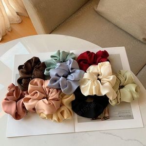 Lazos grandes Scrunchies Coleta de seda Titular Accesorios para el cabello Bandas elásticas Grip Loop Scrunchy Gum