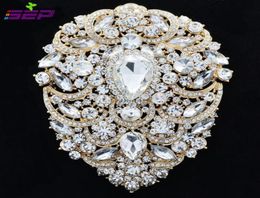 Grande broche broches bijoux de mariage de mariée 49 pouces strass cristal femmes bijoux accessoires 40456978796