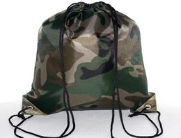 Grand camouflage Sacs à cordon de camoux 210D Emballage imperméable Emballage à cordon sac à dos camo sac de gym scolaire sport extérieur chaussure de chaussures 3369784