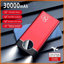 Grote capaciteit aluminium legering 300000 mAh Power Bank Multi-Socket Super snel opladen Dun Portable Power Bank 2023 Nieuw model