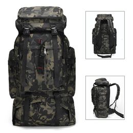 Sac à dos tactique de grande capacité en tissu Oxford, sac à dos étanche de 80 litres, sac à dos militaire de Camping en plein air pour voyage 240124