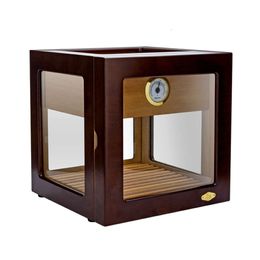 Humidificateur à grande capacité Humidificateur Humidificateur Cigar Humidor CEDAR Wood Storage Basage avec accessoires de cigares pour la maison