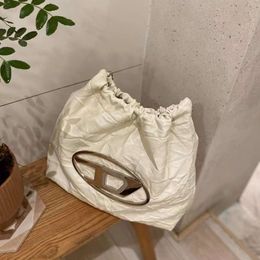 Dingdang – sac poubelle de grande capacité pour femmes, fourre-tout à Texture haut de gamme, barre de chaîne errante, nouvelle collection 2024