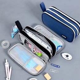 Grote capaciteit buitenlandse handelszakken met hoge esthetische waarde Instagram grensoverschrijdende middelbare school Student Stationery Bags Groothandel multifunctionele rits