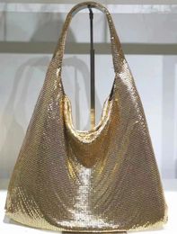 Grote capaciteit dames handtassen met pailletten voor dames Luxe design strass Tote okselschoudertassen Dames lederen boodschappenpakket 240109