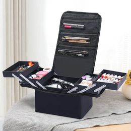 Make-uptas met grote capaciteit Multilayer manicure kappersborduurgereedschapsset Cosmetica opbergtas Toilettas 240229