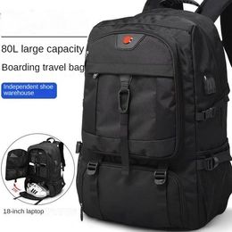 Mochila de gran capacidad para hombre, mochila de viaje, deportes de ocio, bolsa de lona para exteriores, bolsa de senderismo, mochila escolar impermeable