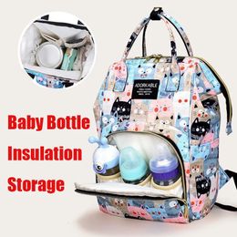 Bouteille de grande capacité Mommy Bott Isulate Rangement Couchette Cartoon Fashion Backpack Travel 240412
