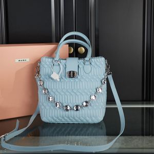 Bolso de mano con cadenas de diamantes de imitación de gran capacidad, bolsos de mensajero a la moda para mujer, bolso de compras con cadenas de gemas, bolsos de hombro de cuero de lujo, bolso de mano para mujer