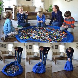 Groot Capaciteit Speelgoed Kleurrijke Baby Spelen Mat Diameter 150 cm Speelmatten Speelgoed Opbergtas Draagbare Speelgoed Opbergtas Gratis Verzending C046