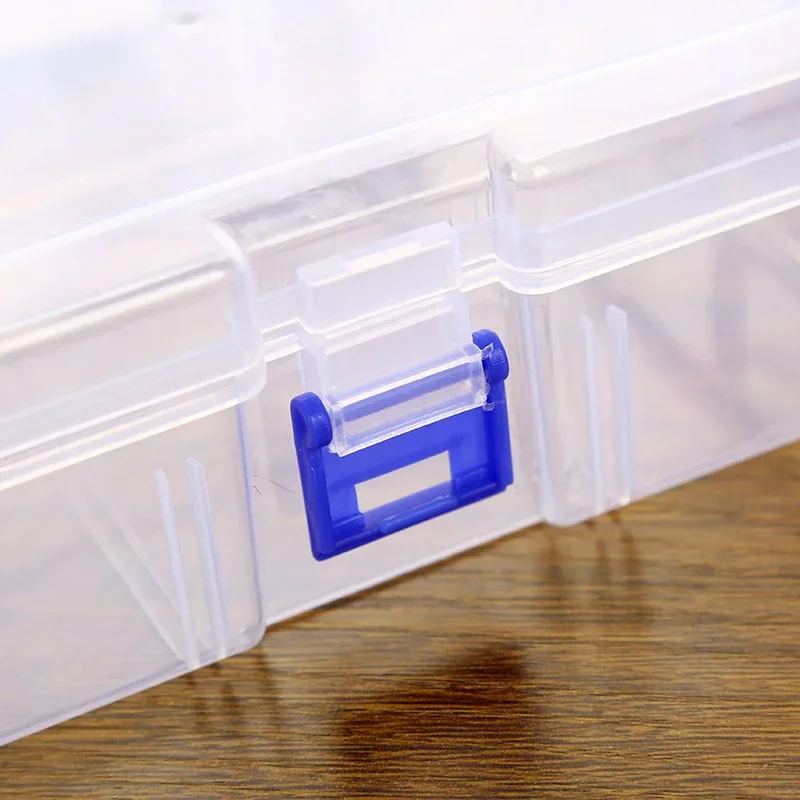 Прозрачная прозрачная пластиковая косметическая коробка для хранения косметической шкалы