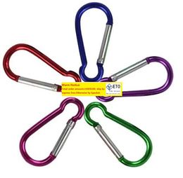 Grand carabiner keyrings kele chaîne extérieur camp de sports de sport clip snap hook kechaines randonnées en aluminium en métal en acier inoxydable camping carabiners ll