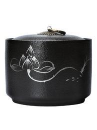 Grande boîte de rangement en céramique à la main en porcelaine motif luxe thé caddies conteneur Cocina produits ménagers DG50TC