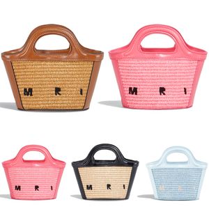 grote Cross Body Tote reizen Clutch Tassen luxe Designer Vrouwen Raffia make-up tas mannen mode Stro make-up handtassen tropicalia micro bagage Hobo geweven schoudertas