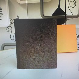 CUBIERTA DE AGENDA DE ANILLO DE ESCRITORIO grande Memo Planner A5 Notebook Estuche protector de diario Tarjeta Pasaporte Titular Cartera Escritorio Bloc de notas Cubierta 2780