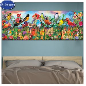 grote diamant schilderij vogels bloemen stilleven diamant canvas moderne mozaïek foto voor woonkamer decor diamant borduurwerk 5d 201112