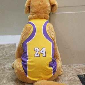 Perros grandes Ropa para perros Chaleco Jersey de baloncesto Fresco y transpirable Ropa para gatos Ropa deportiva para cachorros Primavera Verano Moda Camisa de algodón Lakers 6XL A84