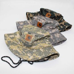 Grote dakrand zonbescherming vissershoed camouflage outdoor zonwering hoed zonnehoed bergbeklimmen vishoed ademende winddichte hoed