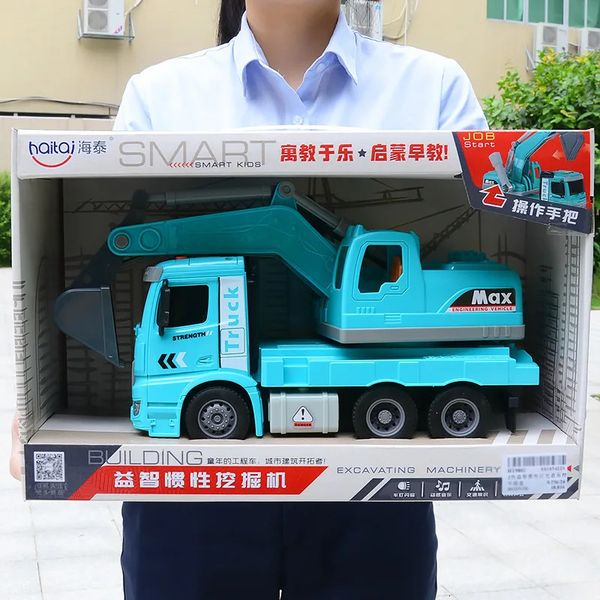 Grand camion mélangeur d'ingénierie, ensemble de jouets de Simulation pour enfants, voiture de ciment, modèle de musique Flash, cadeau d'anniversaire pour garçons, 231228