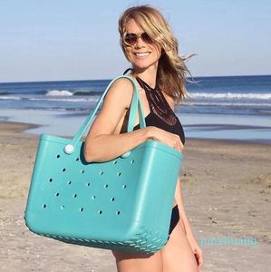 Gran bolso de playa Eva Fashion Totebag Piña Leopardo 55 Bolsas de goma Bolso al aire libre Strising Silicone Bag Bag 230201