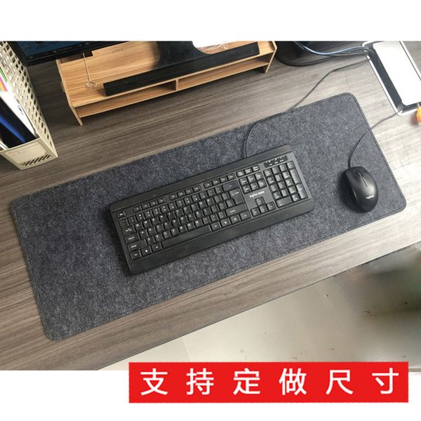 Alfombrilla de ratón de fieltro grande para escribir en la oficina, alfombrilla de escritorio para estudio, alfombrilla para ordenador portátil, tamaño práctico.