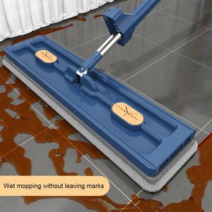 Grande vadrouille plate Multifonctionnel Tile Nettoyage de sol en eau automatique avec des coussinets réutilisables pour tous les types Windows 240412