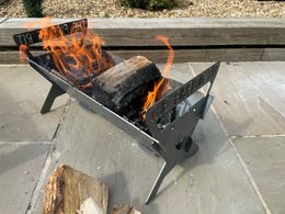 Grand Flt Plt FirePit Fire Pit Camping Camping Camping Fire Log BBQ Grill