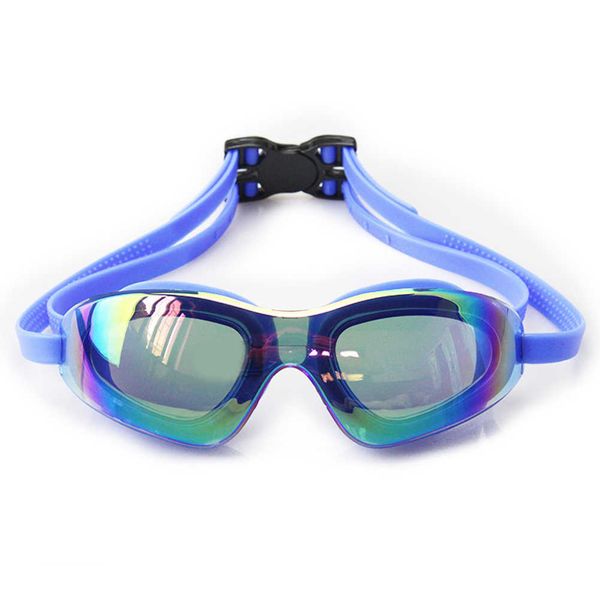 Grand cadre adultes lunettes de natation étanche HD anti-buée natation lunettes de plongée