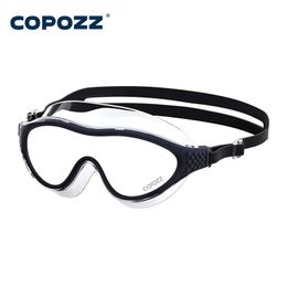 Gran cuadro profesional natación impermeable de alimentos gafas de silicona de grado de natación anti antidiviegas uv para hombres gafas de buceo 240506