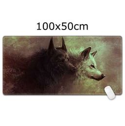 Grote gaming muismat 1000 * 500 mm vergrendeling rand bureau pad toetsenbord mat rubberen mousepad