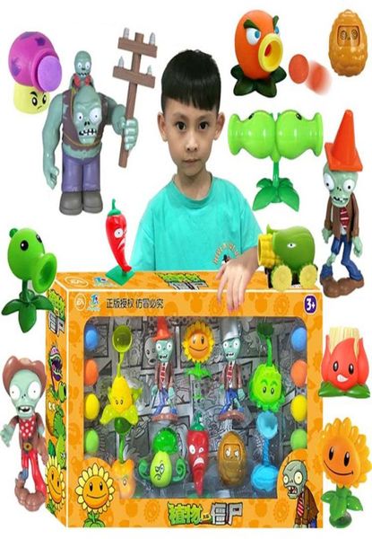 Grandes plantes authentiques vs toys zombies 2 ensemble complet de garçons soft silicone figuring enfants039s poupées enfants anniversaire jouet oned3281705