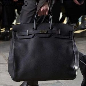 Grand sac à main Hac Sacs à main Designer Sac Famille 50cm Noir 2024 Capacité Business Fitness Bk Cuir véritable