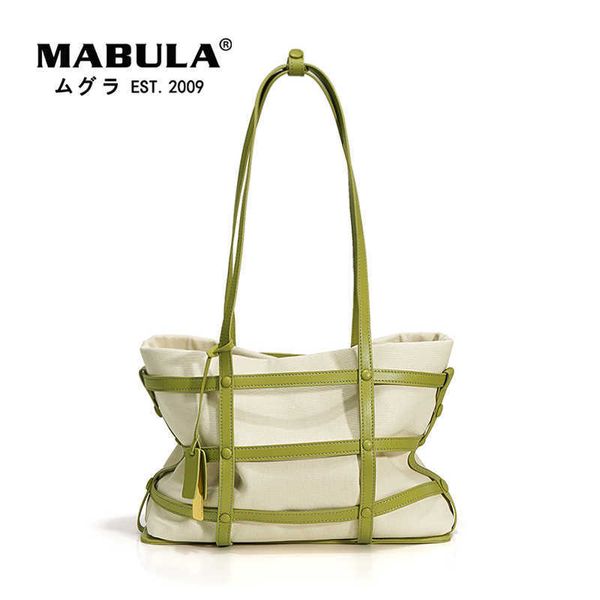 Bolso grande hueco para mujer, bolso de compras sencillo y elegante de cuero genuino, bolsos de cubo, bolso portátil de hombro para mujer, bolso para ordenador portátil 230315