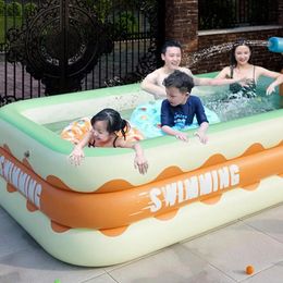 Gran piscina inflable para niños Agua para bebés Diversión para niños Juguetes de verano al aire libre Niños 240506