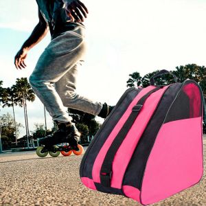 Patineros de mochila en línea grandes Patillos con bolsas de hombro, patines transportan bolsas de almacenamiento, casco, bolsa de portabebés de protección