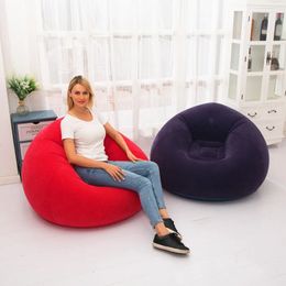 Grote Luie Opblaasbare Sofa Stoelen PVC Lounger Seat Zitzak Banken Poef Bladerdeeg Bank Tatami Woonkamer Supply 240109