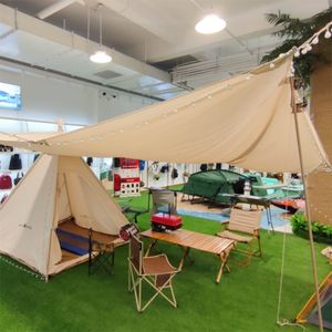 Outdoor Schuilplaatsen Tenten camping picknick regendicht zonnebrandcrème zonnescherm, Grote luxe camping India tent katoenen canvas bell tent met sky