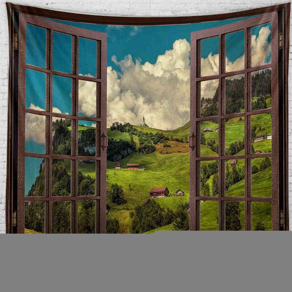 Grande affiche murale en tissu, grand papier peint panoramique, tapisserie, décor bohème, tapis Mural, décoration pour chambre à coucher, cadeau J220804