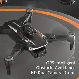 Grand drone d'évitement d'obstacles, GPS double caméra HD, retour au décollage à une touche, contrôle APP, retour automatique, commutation haute/basse vitesse, mode sans tête, vol en orbite