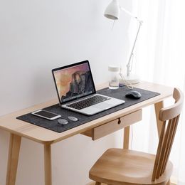Grote Kantoor Computer Tabel Toetsenbord Muismat Wol Vilt Laptop Kussen Desk Antislip Gamer Mousepad Mat