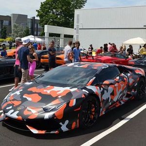 Grand film de vinyle Camoufalge noir orange pour emballage de voiture couvrant Camo Truck Wrap couvrant feuille Autocollant auto-adhésif 1.52x30m 5x98ft