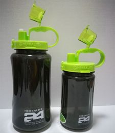 Grote buitensporten Herbalife Waterfles Travel Camping Wandelen Draagbare Straw Cap Shake Cup Gezondheidsdrankje met Lip 1000ml 2000ml 32OZ / 64OZ